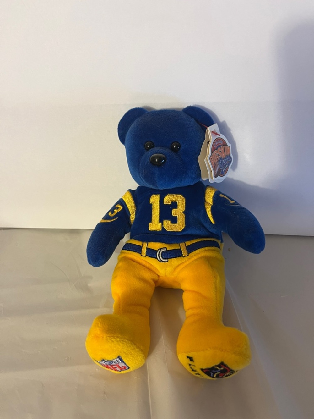 NFL Blue and Yellow Number 13 Plush Bear